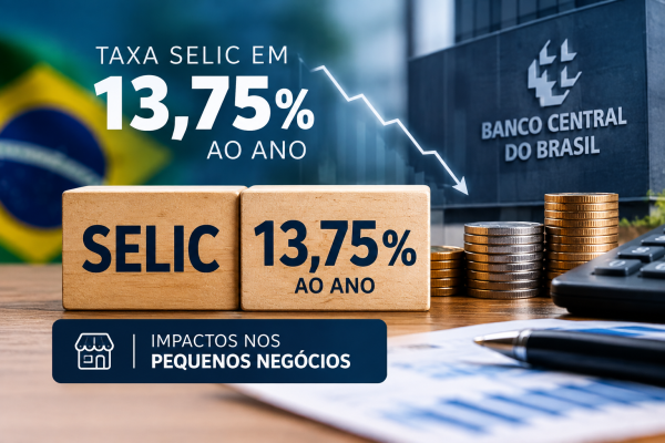 Selic cai para 13,75%: o que muda para os pequenos negócios?